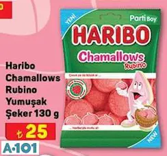 HARİBO CHAMALLOWS RUBİNO YUMUŞAK ŞEKER 130 G